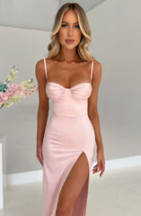 Alora Maxi Dress - Blush Dress Babyboo Fashion Premium Exclusive Design