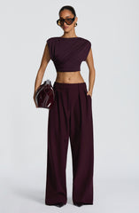 Amara Top - Plum Tops Babyboo Fashion Premium Exclusive Design