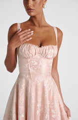 Amity Midi Dress - Soft Peach Dress Babyboo Fashion Premium Exclusive Design