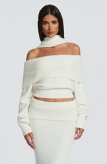 Andie Maxi Skirt - Ivory Skirt Babyboo Fashion Premium Exclusive Design