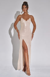 Bells Maxi Dress - Nude Dress XS Babyboo Fashion Premium Exclusive Design