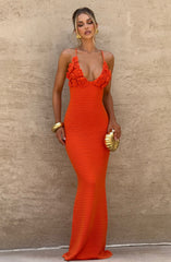 Celaena Maxi Dress - Orange Dress Babyboo Fashion Premium Exclusive Design