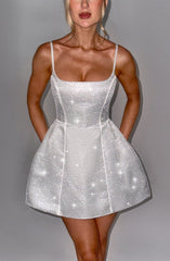 Emma Mini Dress - Ivory Dress Babyboo Fashion Premium Exclusive Design