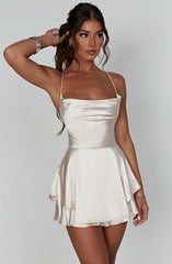 Florence Playsuit - Champagne Playsuit Babyboo Fashion Premium Exclusive Design