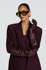 Frankie Gloves - Plum Accessories Babyboo Fashion Premium Exclusive Design