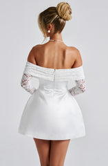 Georgianna Mini Dress - Ivory Dress Babyboo Fashion Premium Exclusive Design