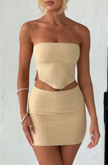 Jaz Top - Beige Tops XS Babyboo Fashion Premium Exclusive Design