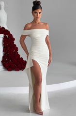 Joyce Maxi Dress - Ivory Dress Babyboo Fashion Premium Exclusive Design