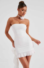 Jules Mini Dress - Ivory Dress Babyboo Fashion Premium Exclusive Design