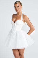 Keely Mini Dress - Ivory Dress Babyboo Fashion Premium Exclusive Design