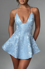 Leila Playsuit - Blue Playsuit Babyboo Fashion Premium Exclusive Design