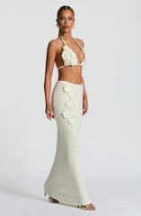Nerida Maxi Skirt - Ivory Skirt Babyboo Fashion Premium Exclusive Design