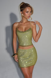 Nora Top - Olive Tops Babyboo Fashion Premium Exclusive Design