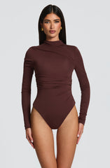 Pearson Bodysuit - Plum Brown Bodysuits XS Babyboo Fashion Premium Exclusive Design