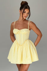 Phoebe Mini Dress - Lemon Dress Babyboo Fashion Premium Exclusive Design