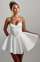 Poppy Mini Dress - Ivory Dress Babyboo Fashion Premium Exclusive Design