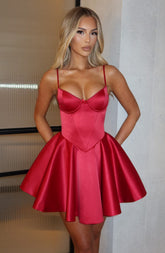 Poppy Mini Dress - Red Dress XS Babyboo Fashion Premium Exclusive Design