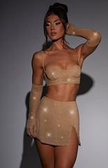 Posie Top - Gold Sparkle Tops XS Babyboo Fashion Premium Exclusive Design