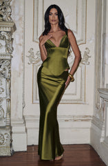 Rowan Corset - Deep Olive Tops Babyboo Fashion Premium Exclusive Design