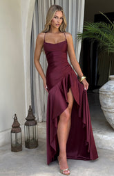 Samira Maxi Dress - Cherry Lacquer Dress Babyboo Fashion Premium Exclusive Design