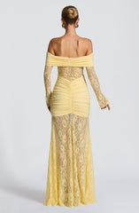 Sauline Maxi Dress - Lemon Dress Babyboo Fashion Premium Exclusive Design