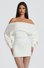 Sawyer Mini Dress - Ivory Dress Babyboo Fashion Premium Exclusive Design