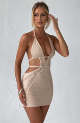 Selena Mini Dress - Cream Babyboo Fashion Premium Exclusive Design