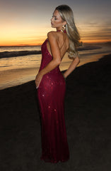 Starla Maxi Dress - Wine Dress Babyboo Fashion Premium Exclusive Design