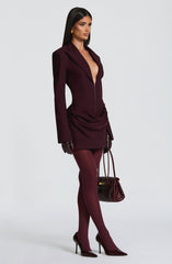 Susie Mini Dress - Plum Dress Babyboo Fashion Premium Exclusive Design