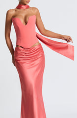 Sybil Scarf - Coral Pink Accessories ONE SIZE Babyboo Fashion Premium Exclusive Design