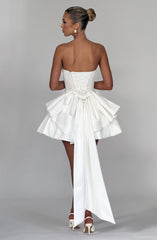 Trinity Mini Dress - Ivory Dress Babyboo Fashion Premium Exclusive Design