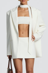 Vinnie Scarf - Ivory Accessories ONE SIZE Babyboo Fashion Premium Exclusive Design