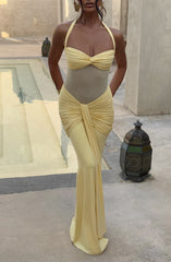 Vixen Maxi Dress - Lemon Dress Babyboo Fashion Premium Exclusive Design