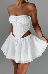 Winnie Mini Skirt - Ivory Skirt Babyboo Fashion Premium Exclusive Design