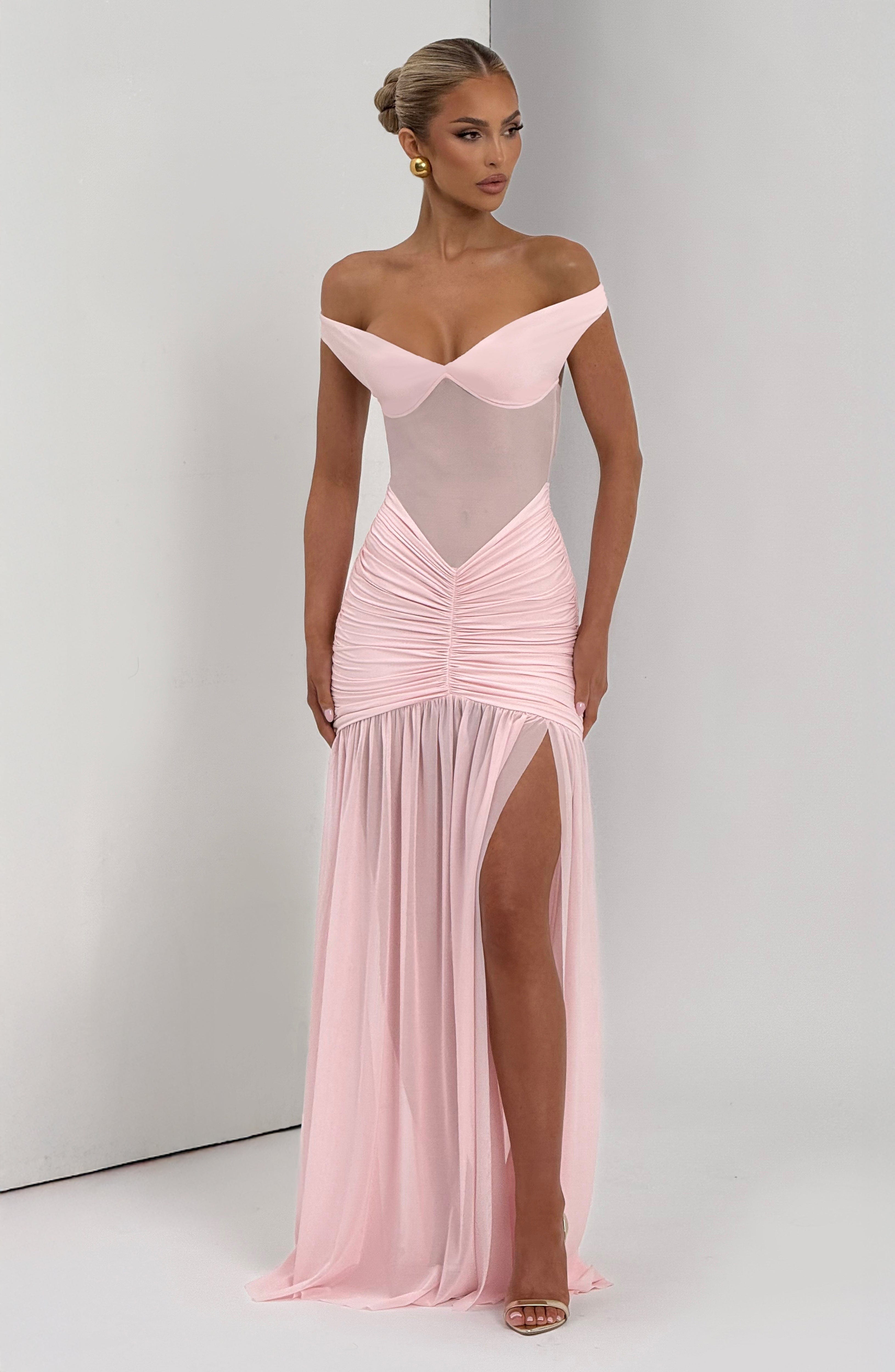 Alaia Maxi Dress - Blush Dress Babyboo Fashion Premium Exclusive Design
