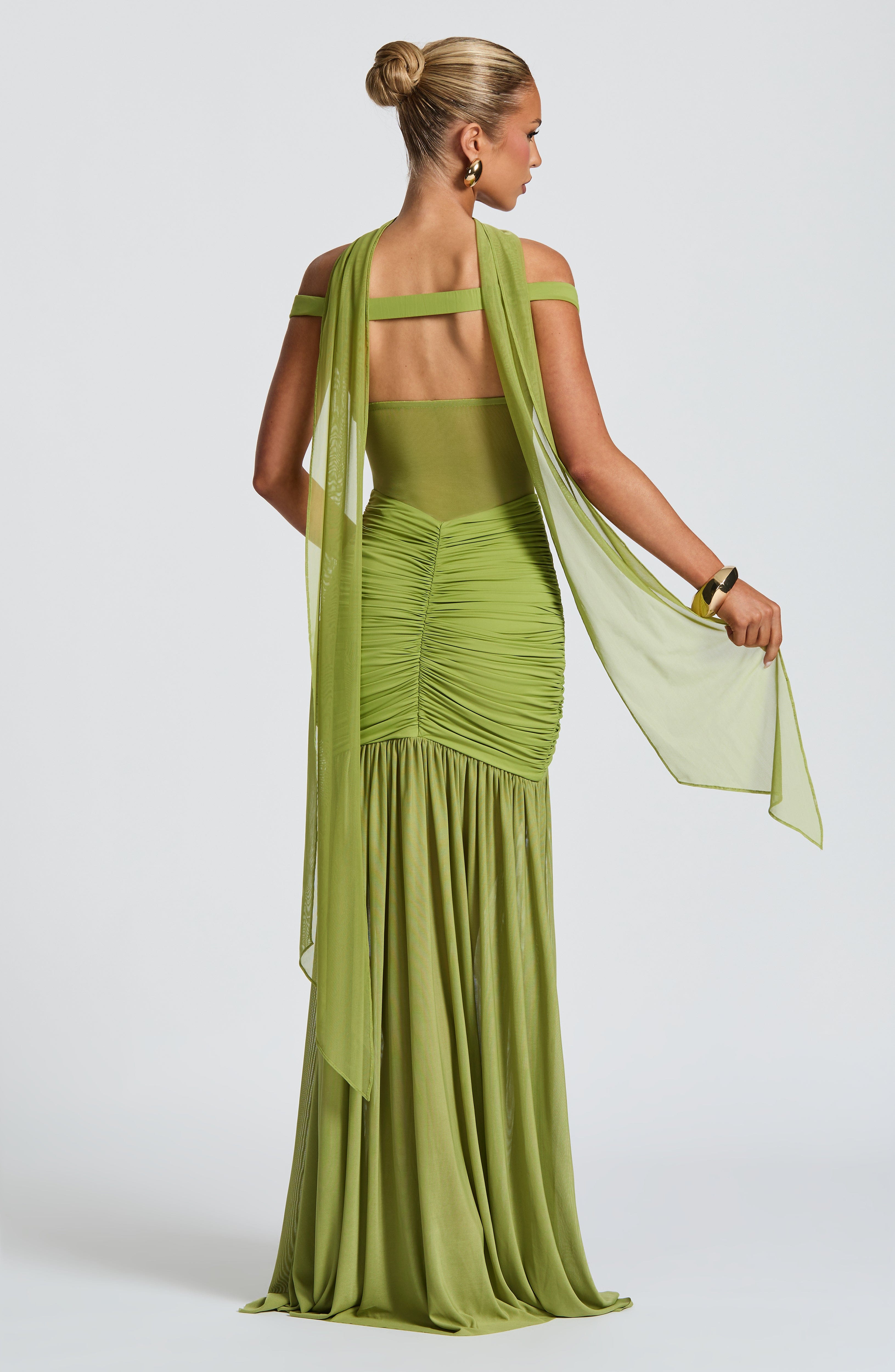 Alaia Maxi Dress - Olive Dress Babyboo Fashion Premium Exclusive Design