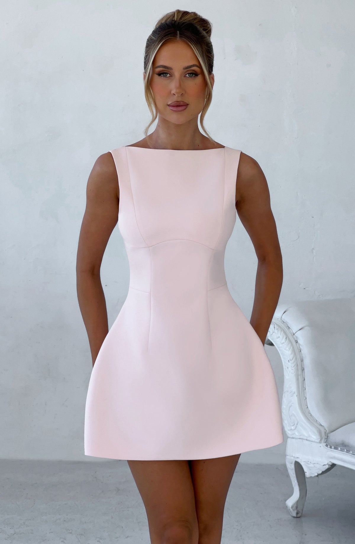 Alana Mini Dress - Blush Dress XS Babyboo Fashion Premium Exclusive Design