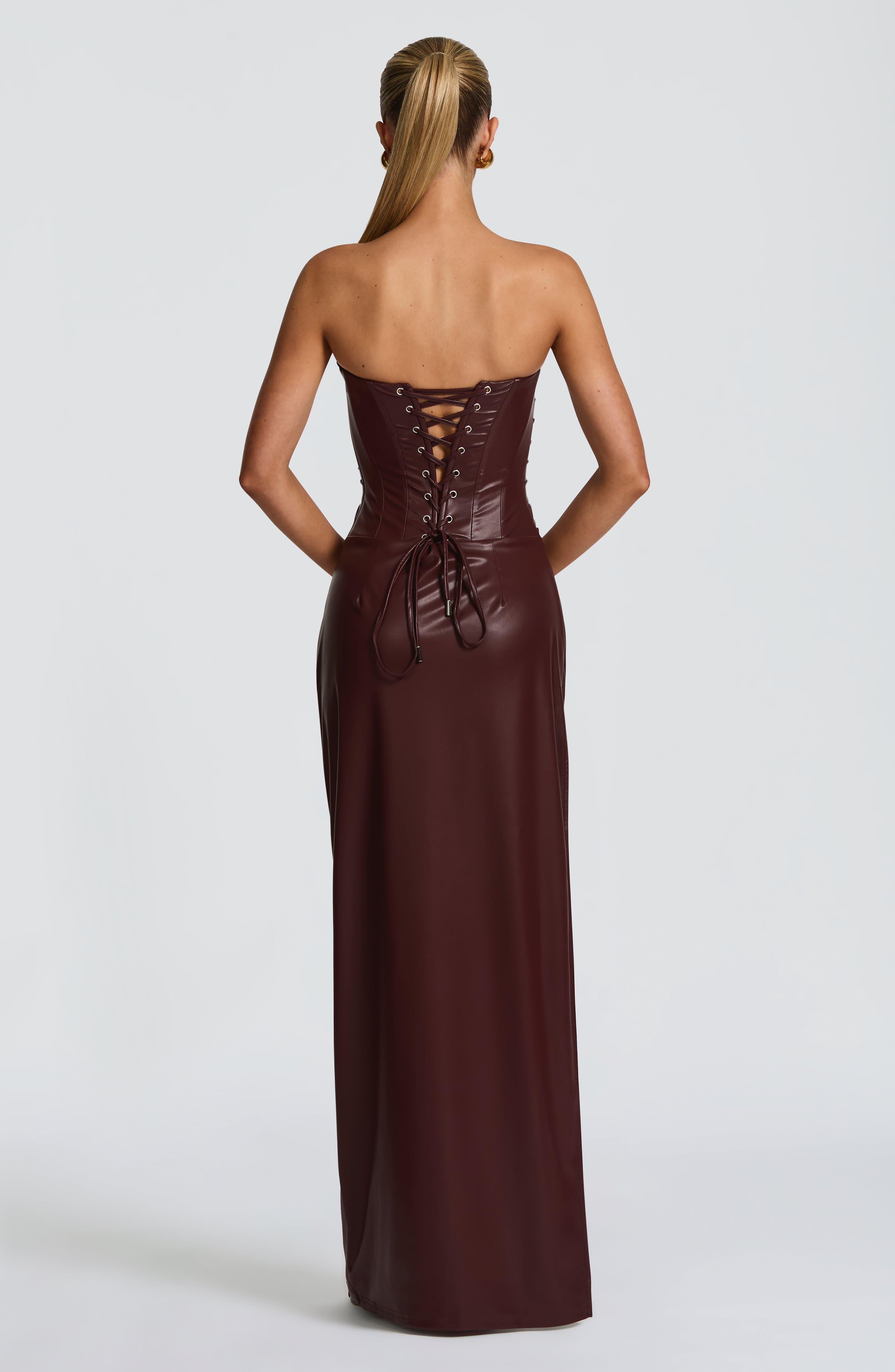 Alba Maxi Dress - Burgundy Dress Babyboo Fashion Premium Exclusive Design