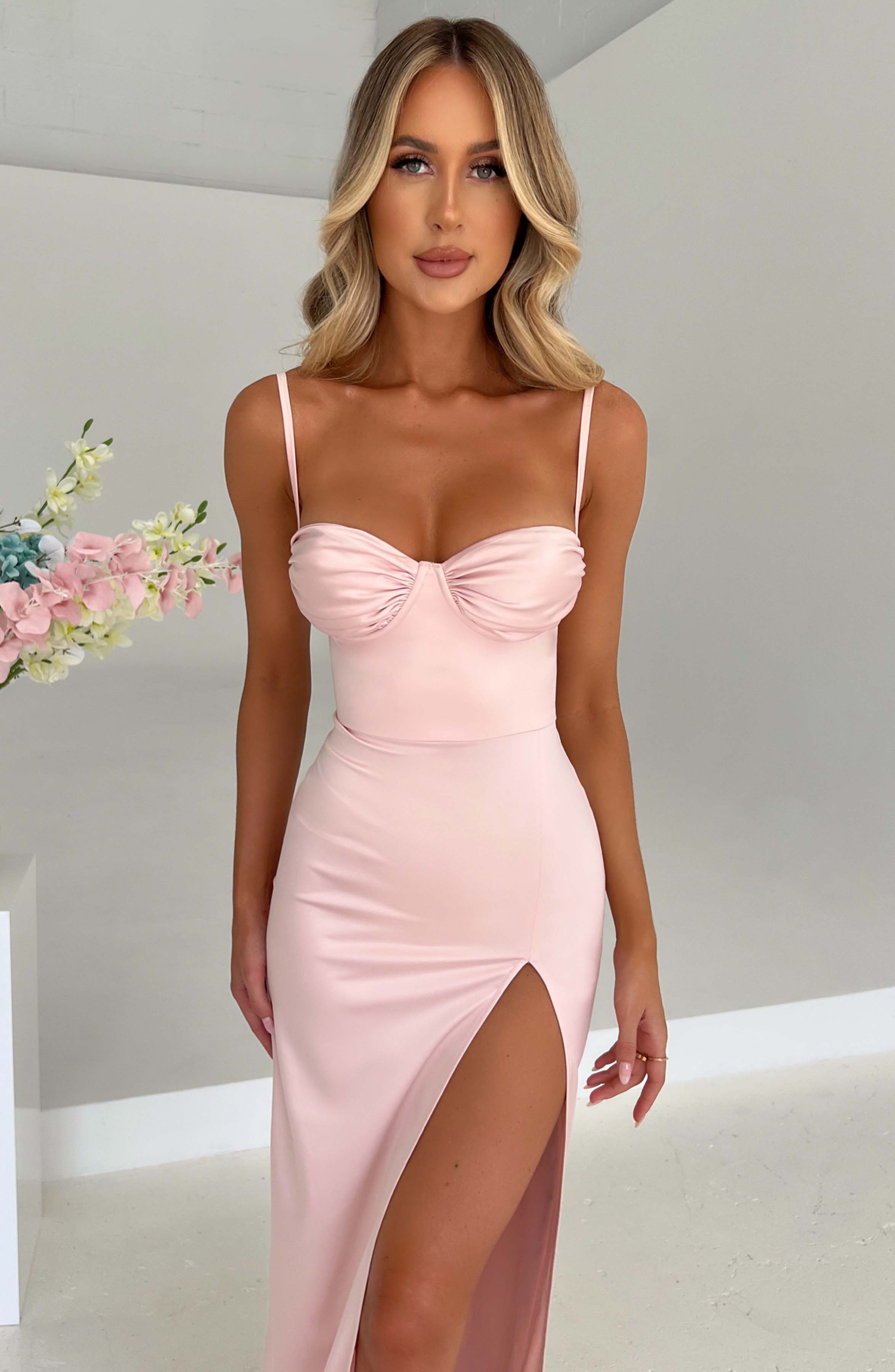 Alora Maxi Dress - Blush Dress Babyboo Fashion Premium Exclusive Design