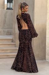 Andrina Maxi Dress - Leopard Print Dress Babyboo Fashion Premium Exclusive Design