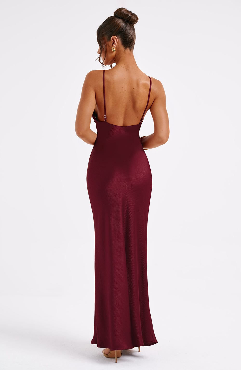 Anja Maxi Dress - Burgundy Dress Babyboo Fashion Premium Exclusive Design