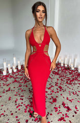 Arabella Maxi Dress - Red Dress Babyboo Fashion Premium Exclusive Design