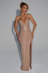 Ashton Maxi Dress - Gold Dress Babyboo Fashion Premium Exclusive Design