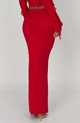 Astrid Maxi Skirt - Red Skirt Babyboo Fashion Premium Exclusive Design