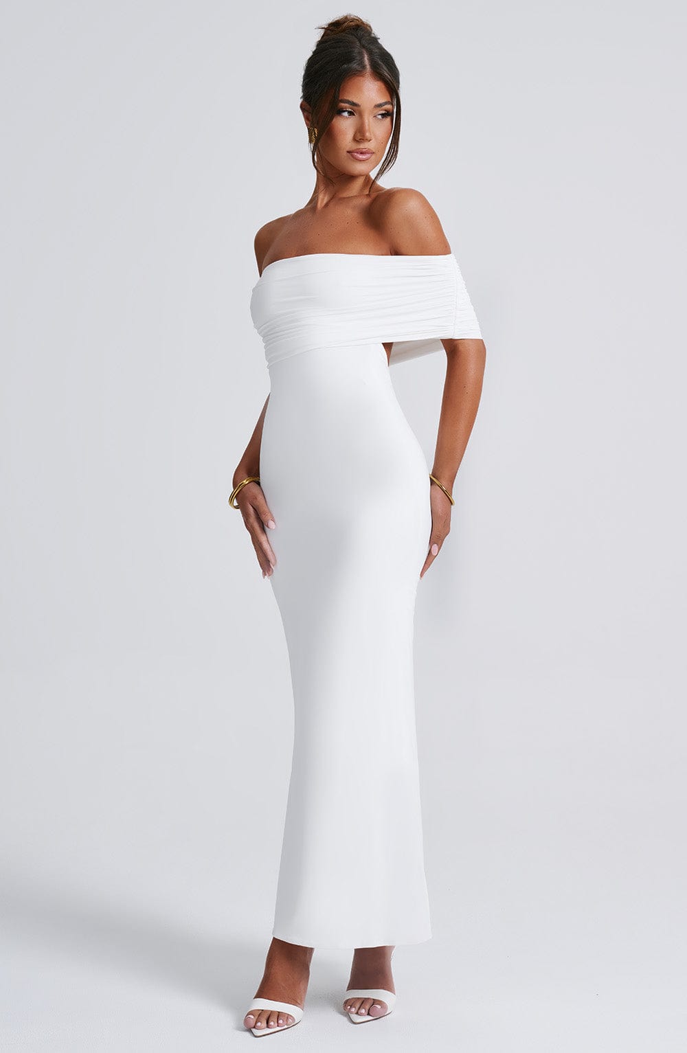 Belinda Maxi Dress - Ivory Dress Babyboo Fashion Premium Exclusive Design