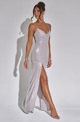 Bells Maxi Dress - Silver Dress Babyboo Fashion Premium Exclusive Design