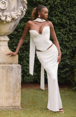 Bernadette Maxi Skirt - Ivory Skirt Babyboo Fashion Premium Exclusive Design