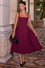 Betty Midi Dress - Cherry Lacquer Dress Babyboo Fashion Premium Exclusive Design