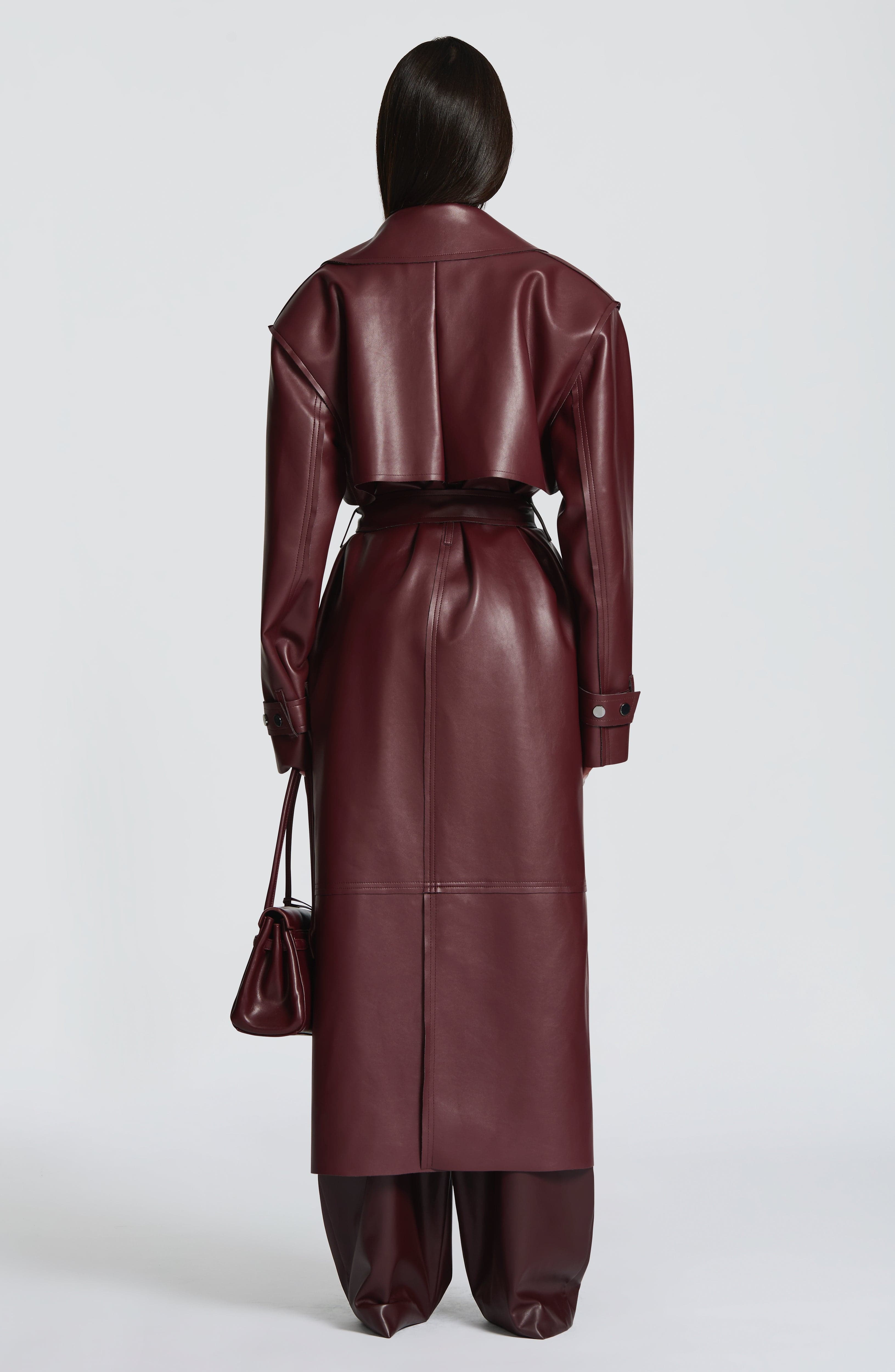 Bridget Trench Coat - Plum Jacket Babyboo Fashion Premium Exclusive Design
