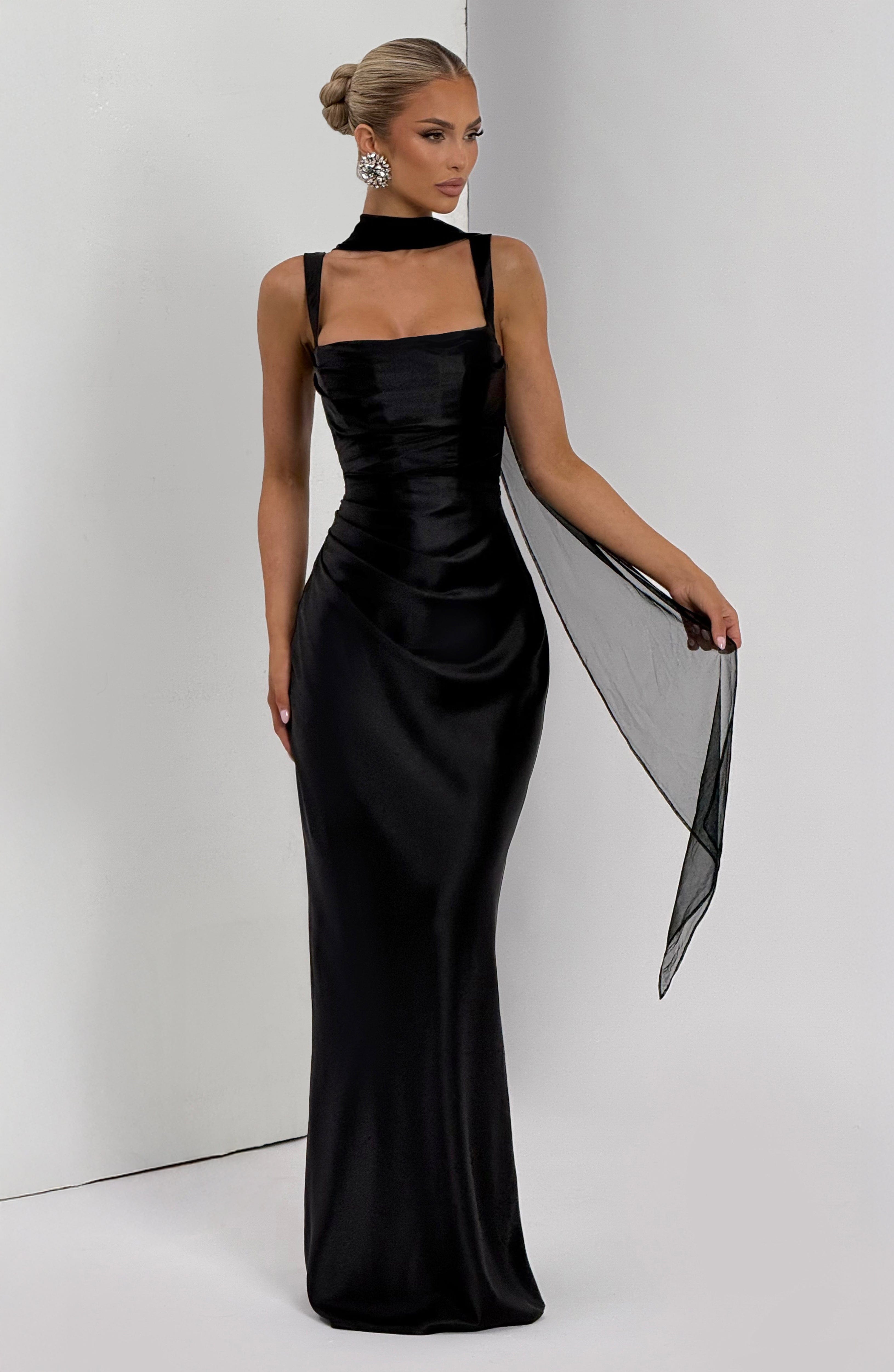 Calanthe Maxi Dress - Black Dress Babyboo Fashion Premium Exclusive Design